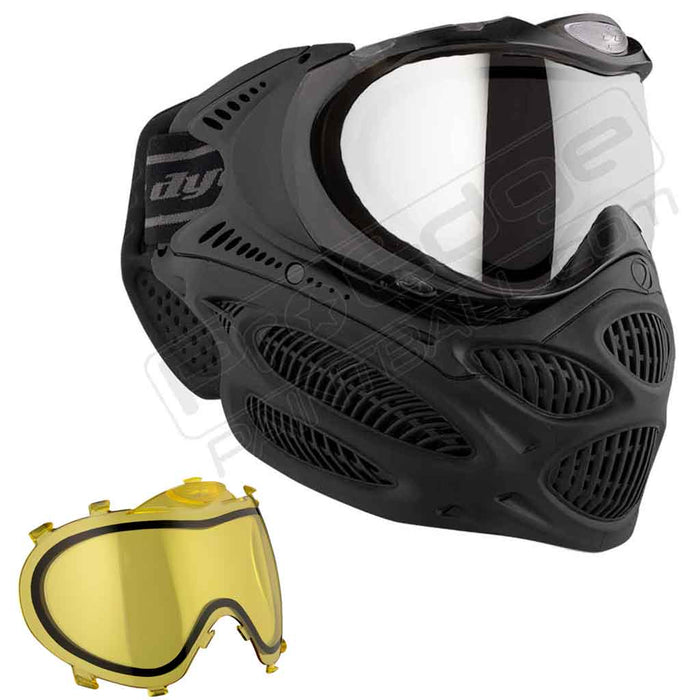 Dye i3 Pro Paintball Mask - Onyx Black - Choose Lens Color