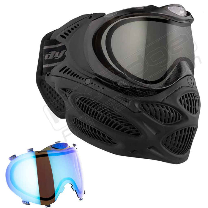Dye i3 Pro Paintball Mask - Onyx Black - Choose Lens Color