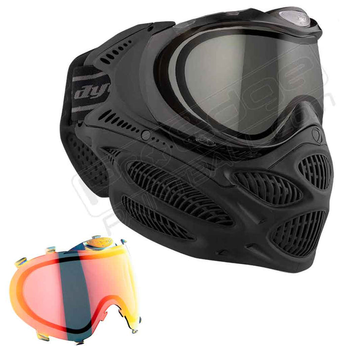 Dye i3 Pro Paintball Mask - Onyx Black - Choose Lens Color