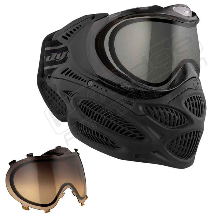 Dye i3 Pro Paintball Mask - Onyx Black - Choose Lens Color