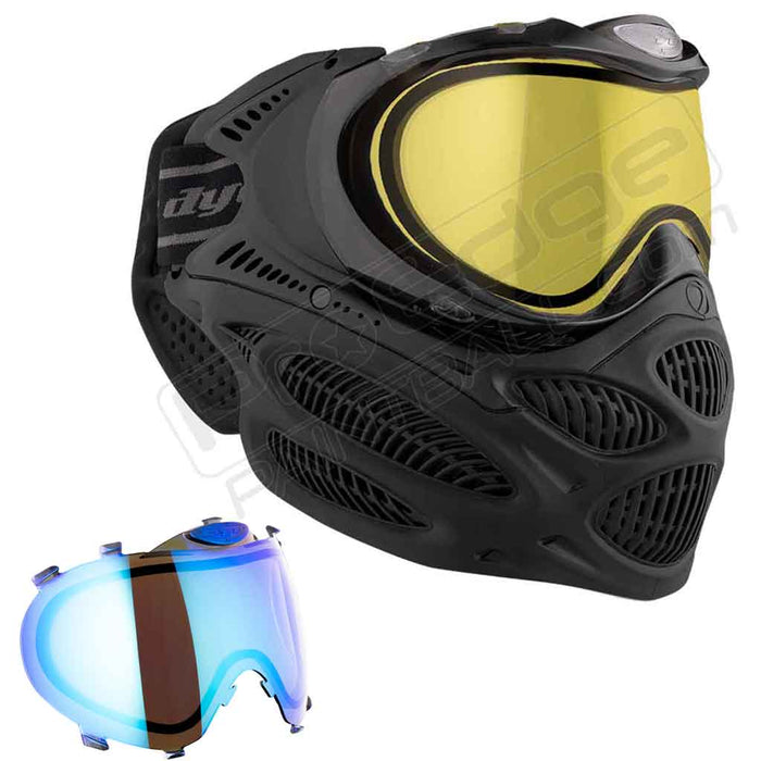 Dye i3 Pro Paintball Mask - Onyx Black - Choose Lens Color