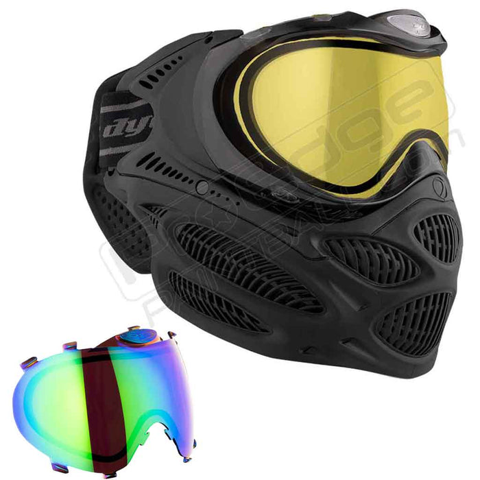 Dye i3 Pro Paintball Mask - Onyx Black - Choose Lens Color
