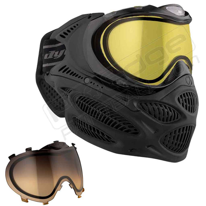 Dye i3 Pro Paintball Mask - Onyx Black - Choose Lens Color