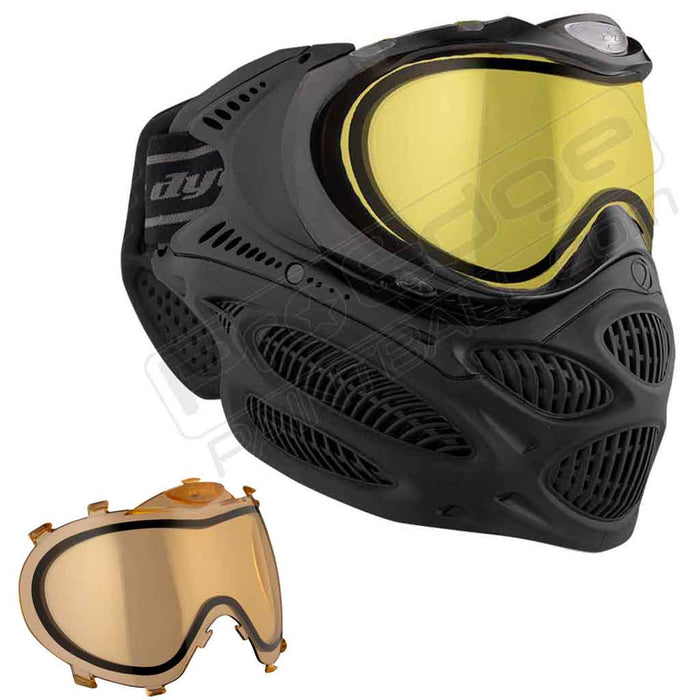 Dye i3 Pro Paintball Mask - Onyx Black - Choose Lens Color