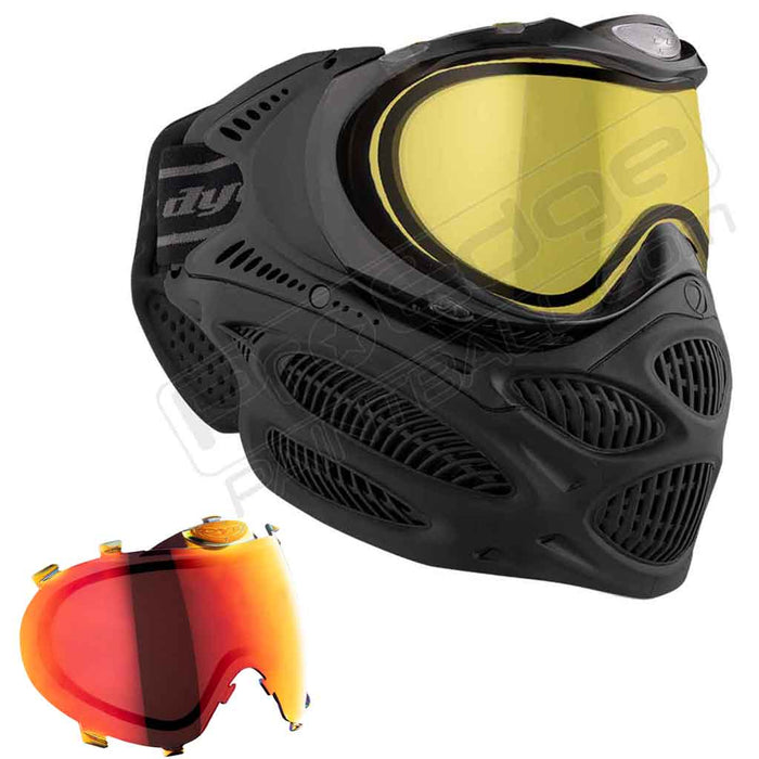 Dye i3 Pro Paintball Mask - Onyx Black - Choose Lens Color