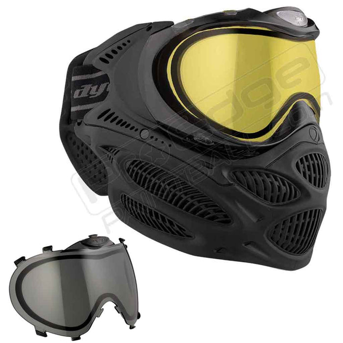 Dye i3 Pro Paintball Mask - Onyx Black - Choose Lens Color