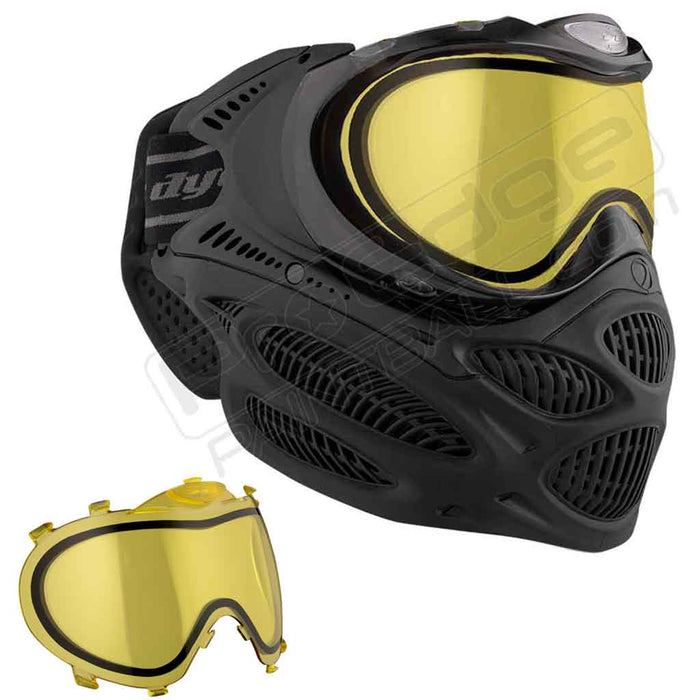 Dye i3 Pro Paintball Mask - Onyx Black - Choose Lens Color