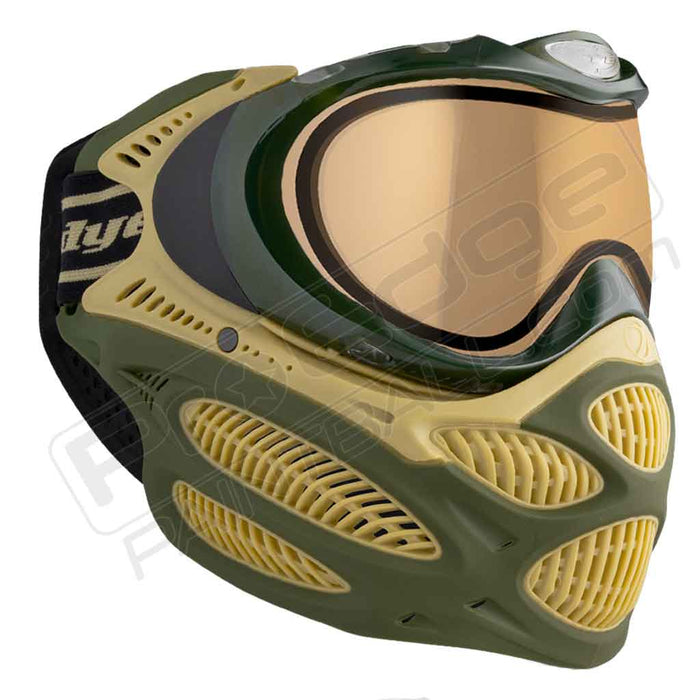 Dye i3 Pro Paintball Mask - Tac Olive - Choose Lens Color