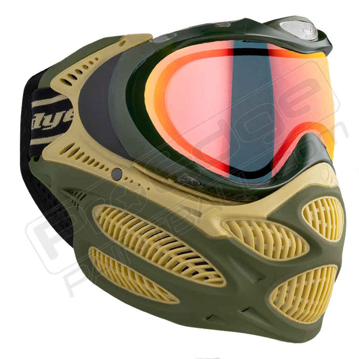 Dye i3 Pro Paintball Mask - Tac Olive - Choose Lens Color