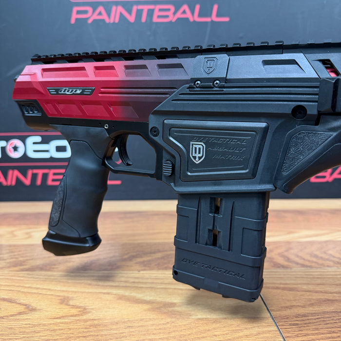 Pre Owned - Dye DAM Mag Fed Marker - Red Black Fade