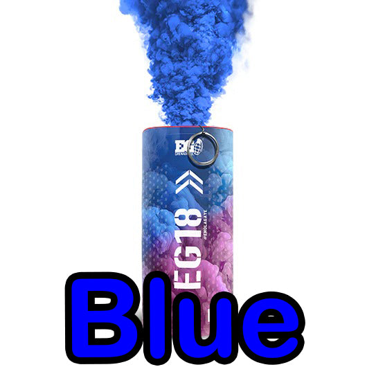 Enola Gaye EG18 - Gender Reveal Smoke Grenade - PICKUP IN STORE ONLY - BLUE