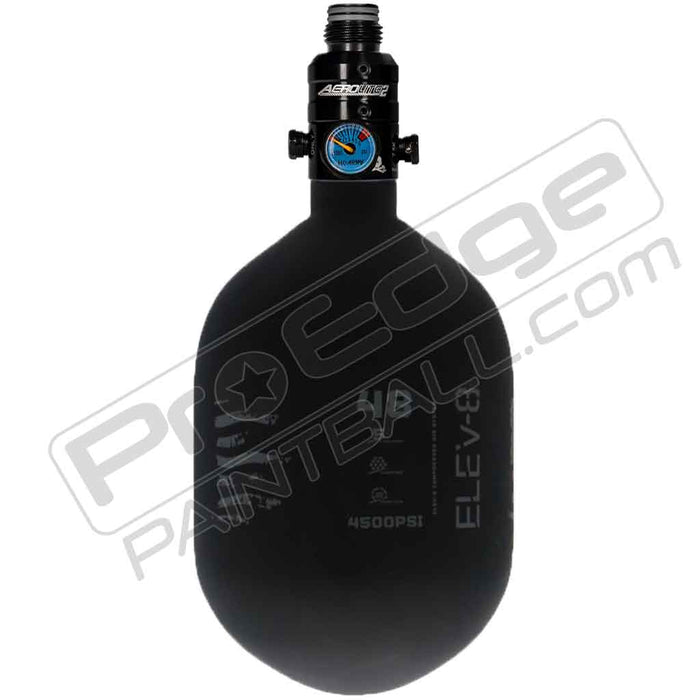 ELEV-8 Products Carbon Fiber Air Tank - Choose Regulator - 48 4500 - Black/Grey