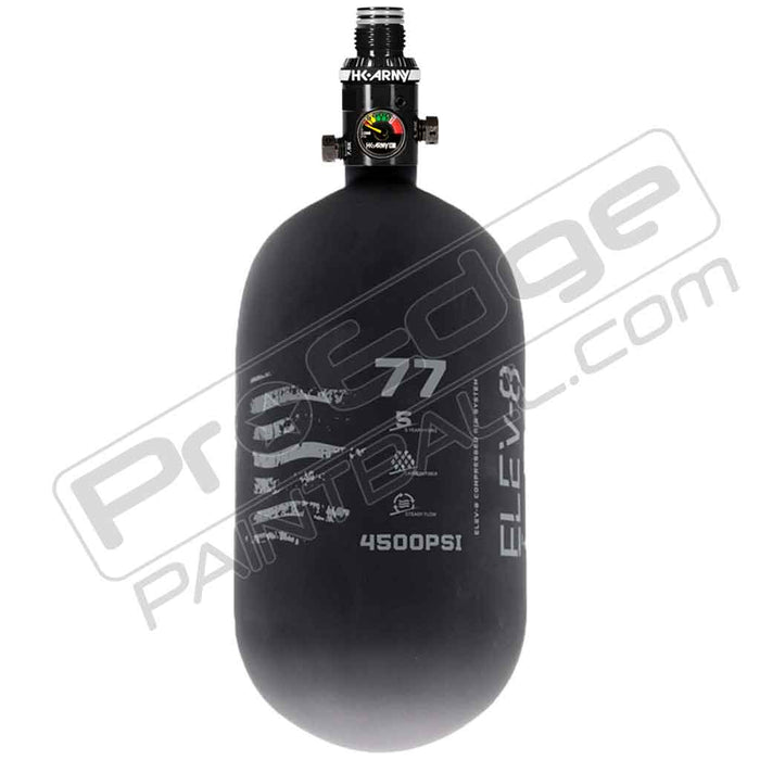 ELEV-8 Products Carbon Fiber Air Tank - Choose Regulator - 77 4500 - Black/Grey