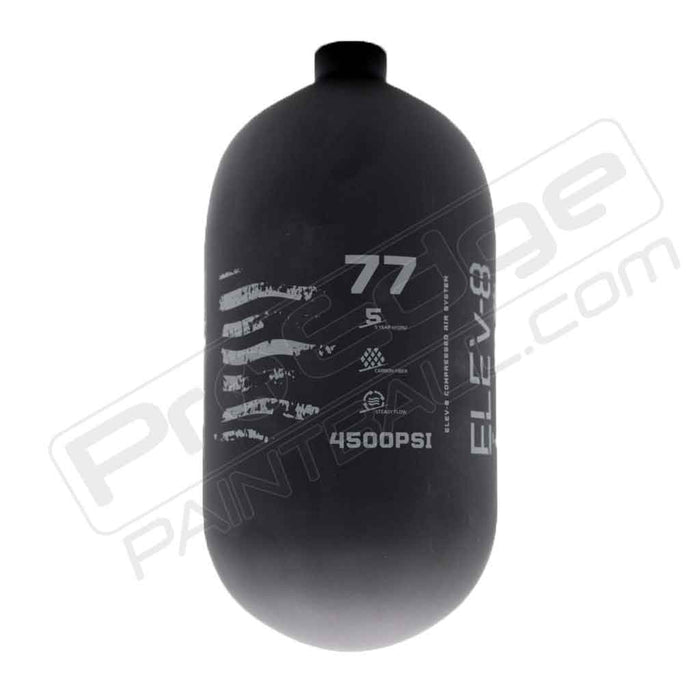 ELEV-8 Products Carbon Fiber Air Tank - Choose Regulator - 77 4500 - Black/Grey
