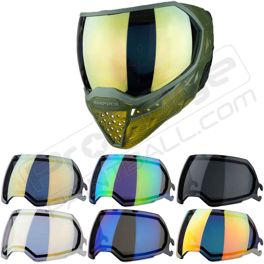 Empire EVS Paintball Mask - Olive Ice Grey - Choose Lens Color