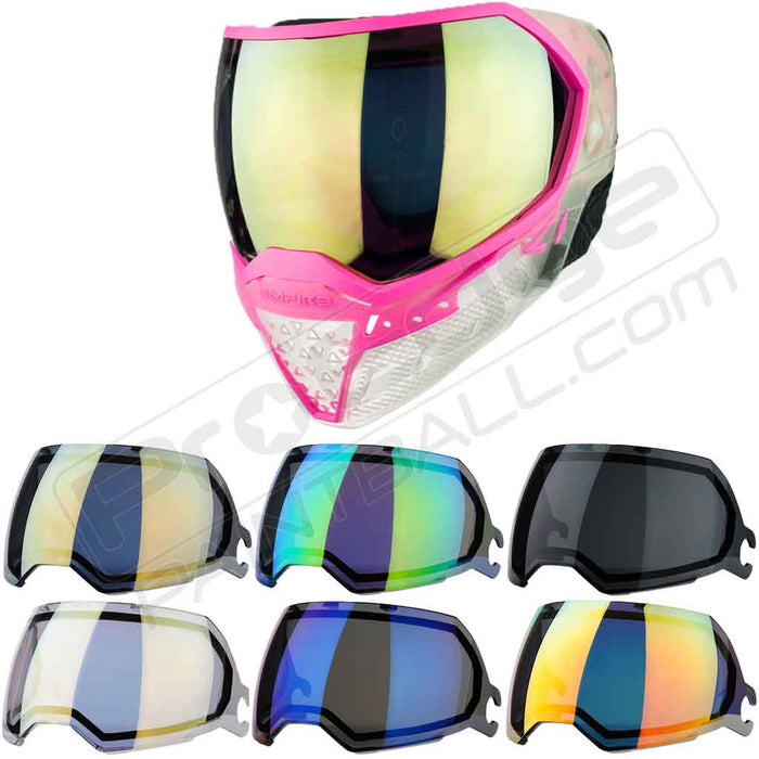 Empire EVS Paintball Mask - Clear/Pink - Choose Lens Color