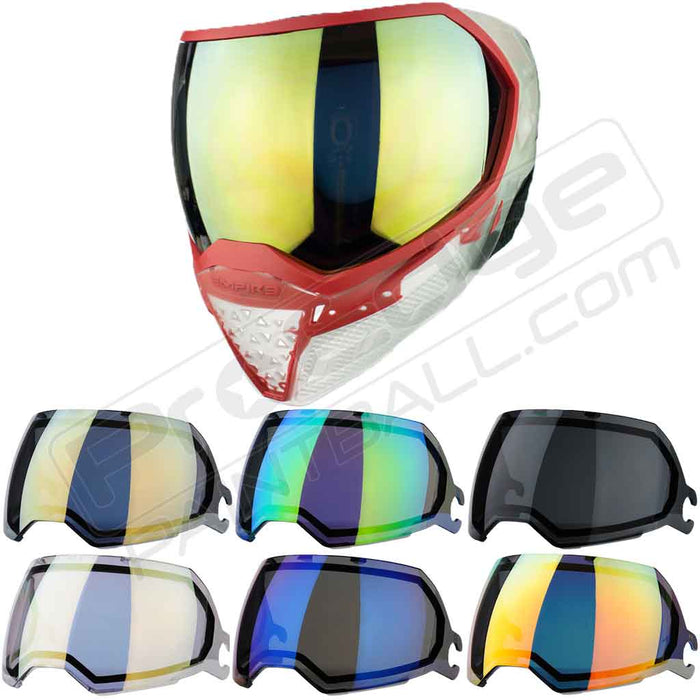 Empire EVS Paintball Mask - Clear/Red - Choose Lens Color