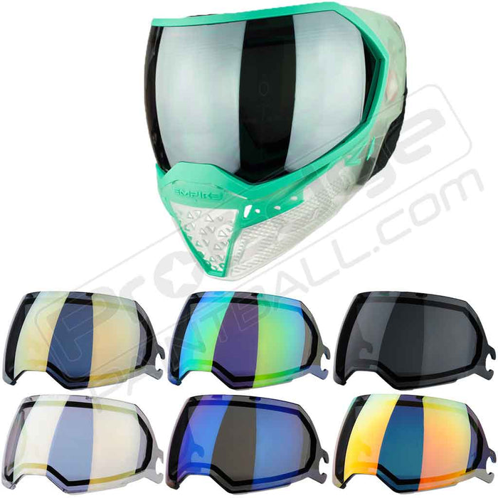 Empire EVS Paintball Mask - Clear/Teal - Choose Lens Color