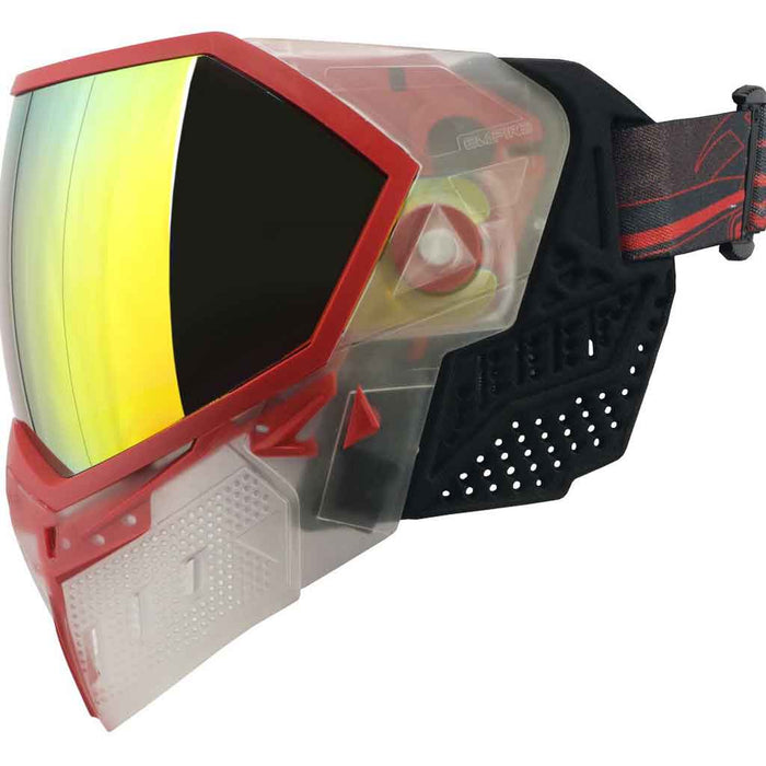 Empire EVS Paintball Mask - Clear/Red - Choose Lens Color