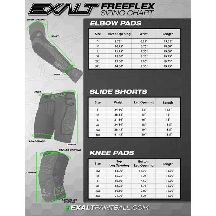 Exalt Freeflex Paintball Elbow Pads  - Black