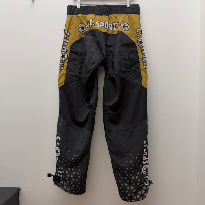 Pre Owned - GI Sportz Race Paintball Pants - Black Gold - X Large