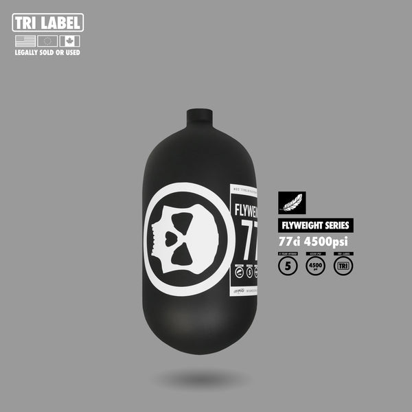 Infamous Pro DNA Flyweight Tank 77CI 4500 PSI - Core Skull Black White - BOTTLE ONLY