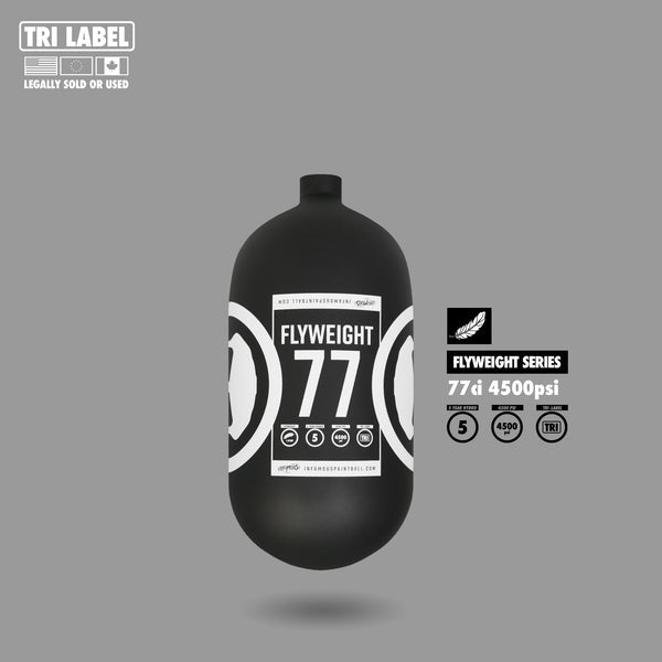Infamous Pro DNA Flyweight Tank 77CI 4500 PSI - Core Skull Black White - BOTTLE ONLY