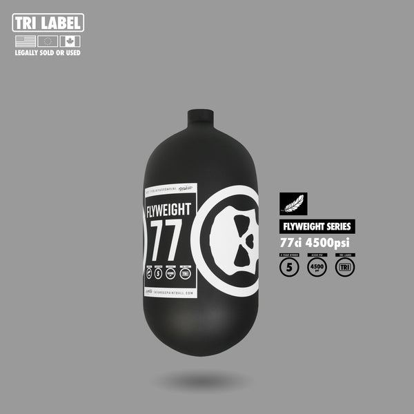 Infamous Pro DNA Flyweight Tank 77CI 4500 PSI - Core Skull Black White - BOTTLE ONLY