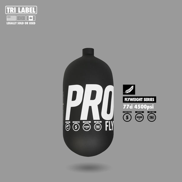 Infamous Pro DNA Flyweight Tank 77CI 4500 PSI - PRO DNA Black White - BOTTLE ONLY