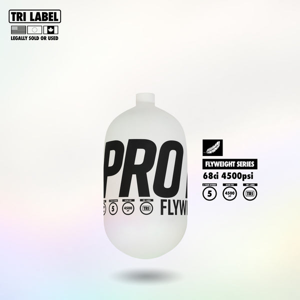 Infamous Pro DNA Flyweight Tank 68CI 4500 PSI - PRO DNA White Black - BOTTLE ONLY