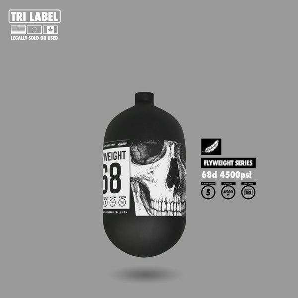 Infamous Pro DNA Flyweight Tank 68CI 4500 PSI - Savage Skull - BOTTLE ONLY