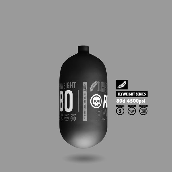 Infamous Pro DNA Flyweight Tank 80CI 4500 PSI - Matte Black Grey - BOTTLE ONLY