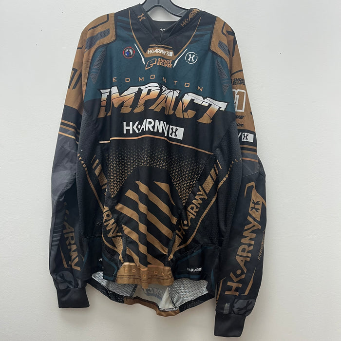 Pre Owned - Game Worn Jersey Fuzzy Edmonton Impact - #4 XL