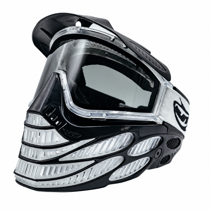 JT Flex 9 Paintball Mask - Black Clear - Choose Lens Color