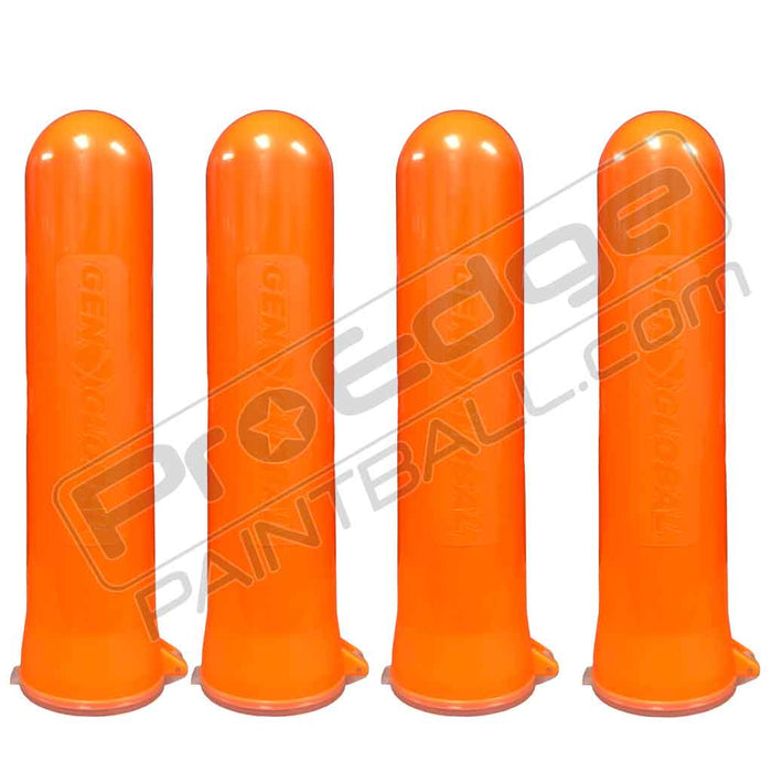 GenX Paintball Pods 140 Rd - Orange 4 Pack