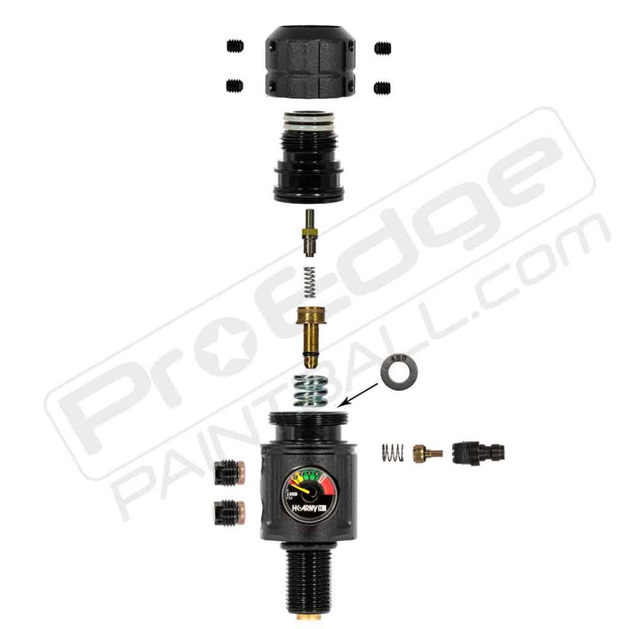 Hk Army Turbine PRO Regulator Long Body - Black