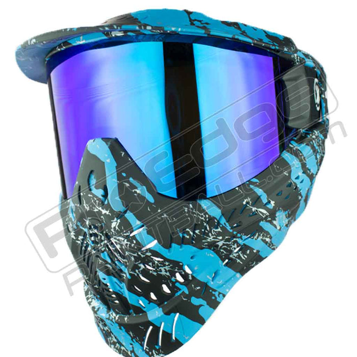 HK Army HSTL Thermal Mask - Fracture Black Turquoise - Choose Lens Color (SKU 15855)