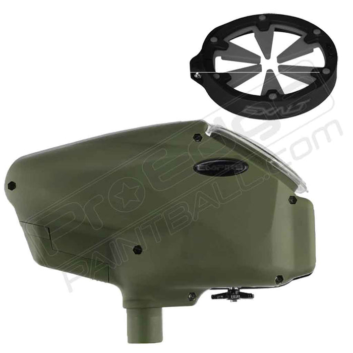 Empire Halo Too With Rip Drive Paintball Hopper - Olive