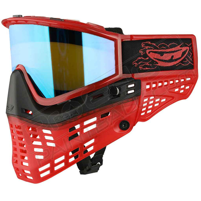 JT x Hydra ProFlex Paintball Mask - Red Ice - W/ Smoke Lens