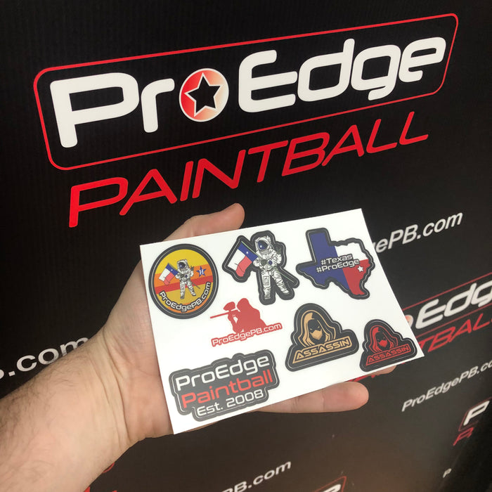 Pro Edge Paintball Sticker Sheet