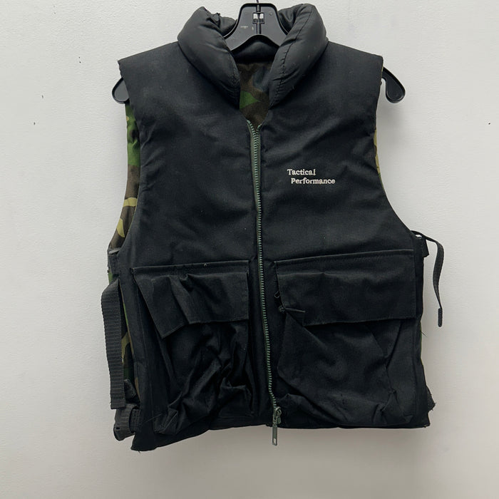 Pre Owned - Reversible Padded Vest - Black Camo
