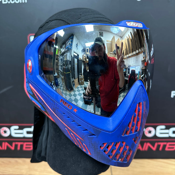Pre Owned - Dye I5 Paintball Goggle - Legion - Blue Red