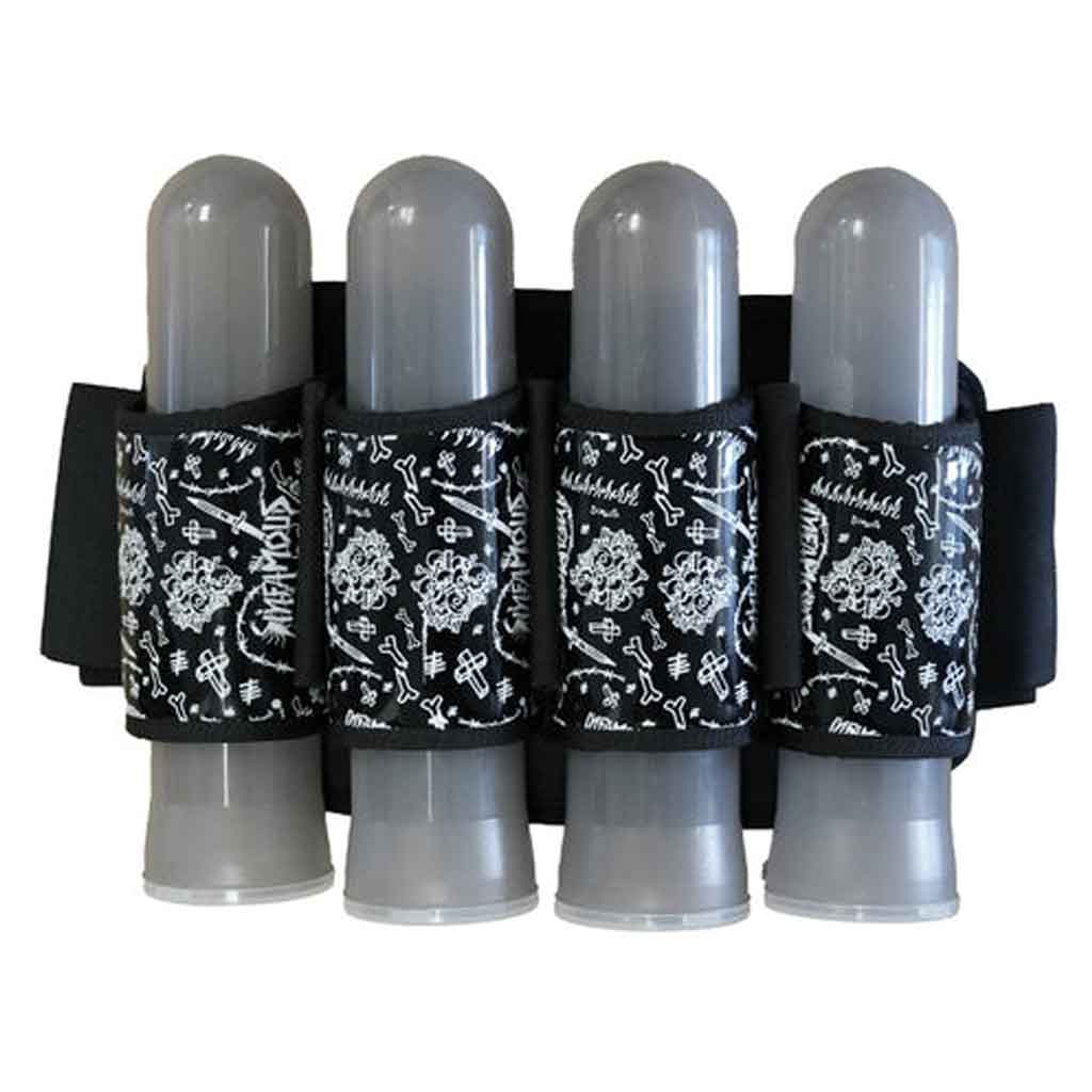Bandeau Infamous Paintball Pro DNA Deflect - Noir, Taille LG/XL, Rembourré Et Léger