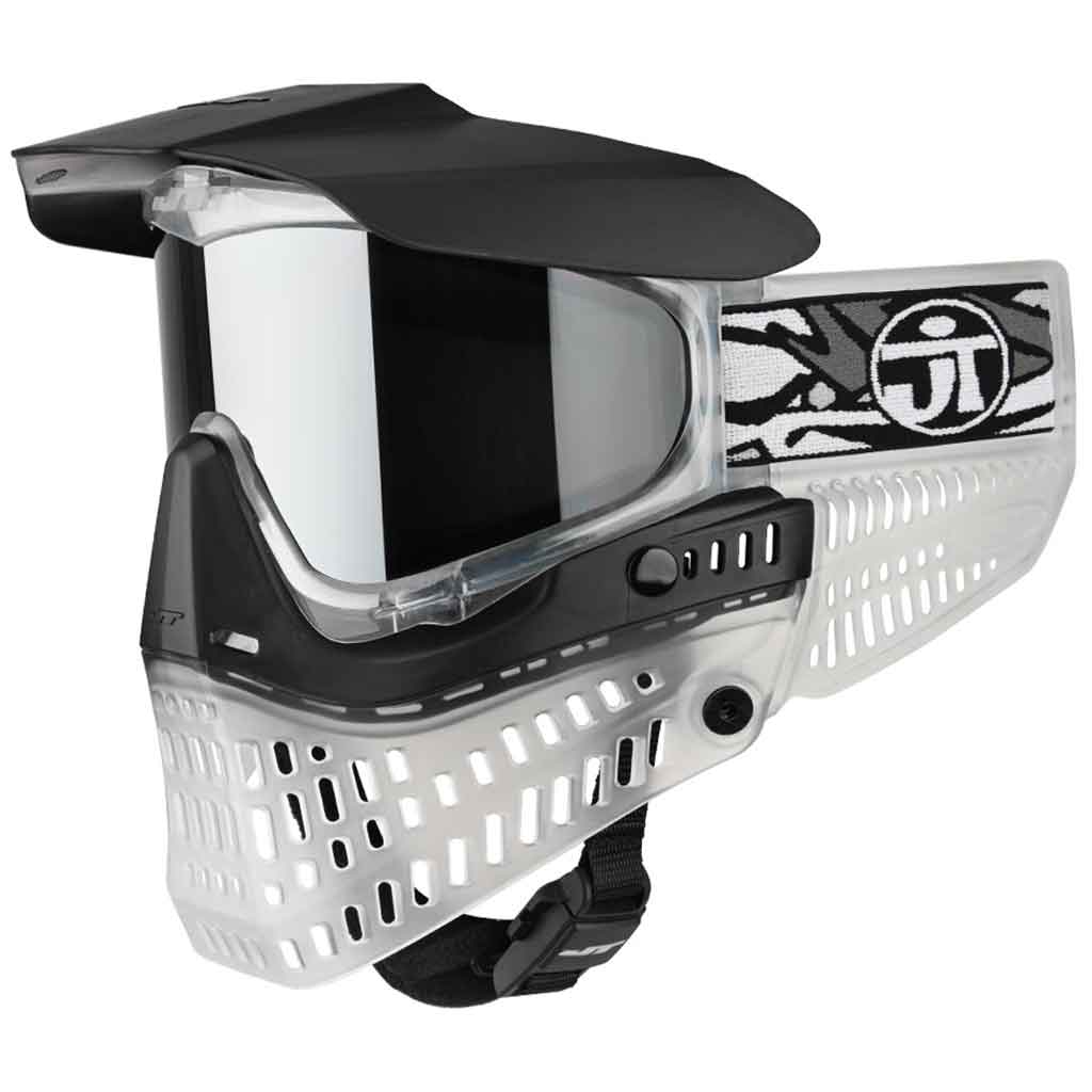 JT Proflex Paintball Mask SE - Ice Series Clear - W/ Chrome Mirror