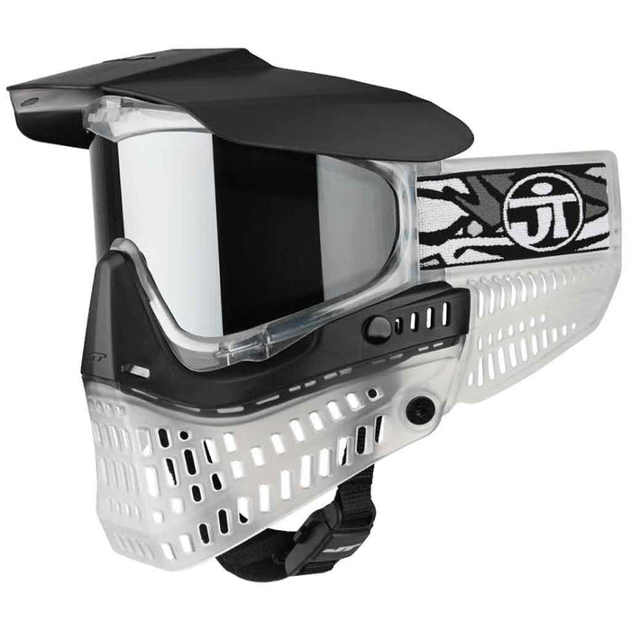 JT Proflex Paintball Mask SE - Ice Series Clear - W/ Chrome Mirror Lens