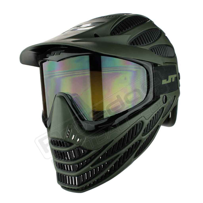 JT Flex 8 Full Head Shield- Olive — Pro Edge Paintball