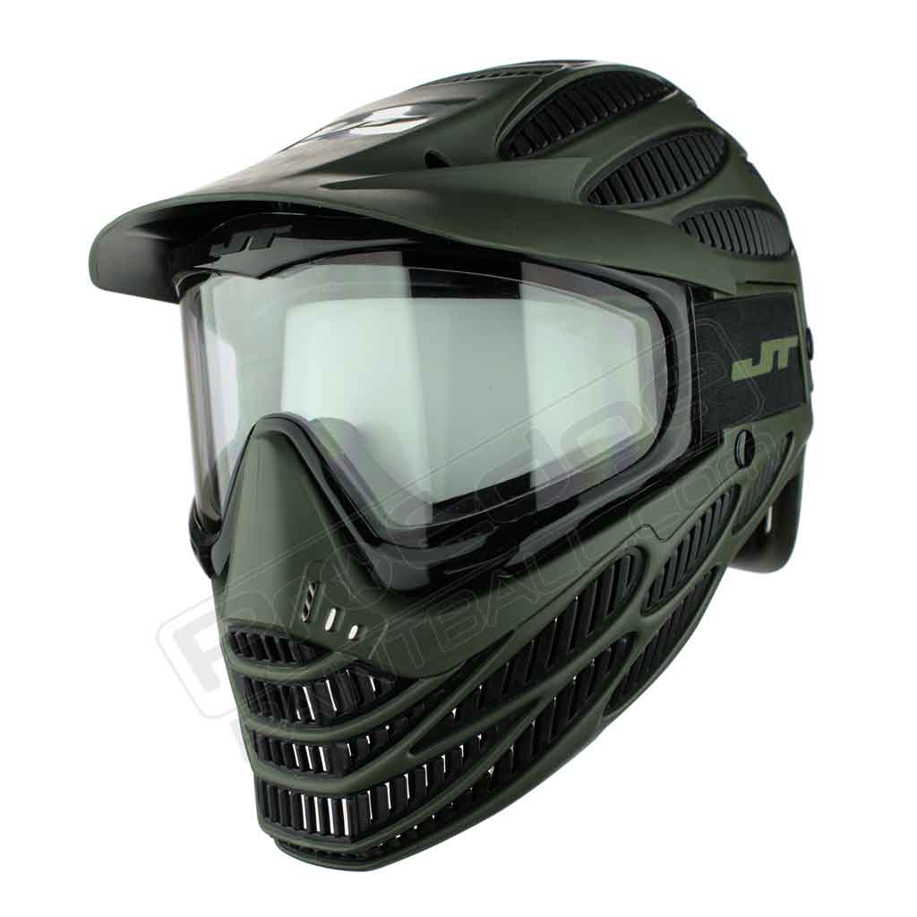 JT Pro Shield Paintball Mask - Black - Choose Lens Color (SKU 2131