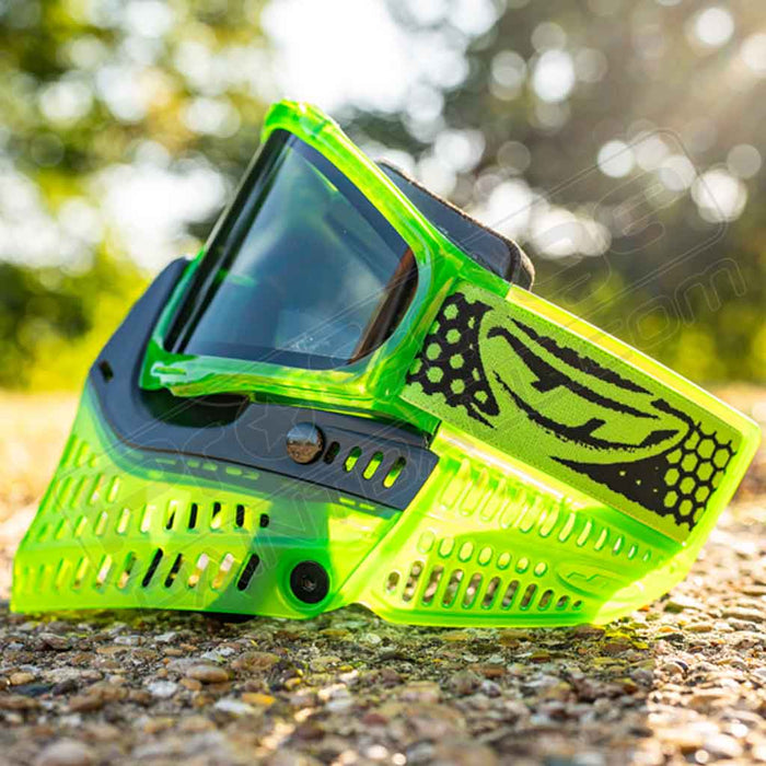 JT Proflex Paintball Mask - Lucky 15 - Ice Lime