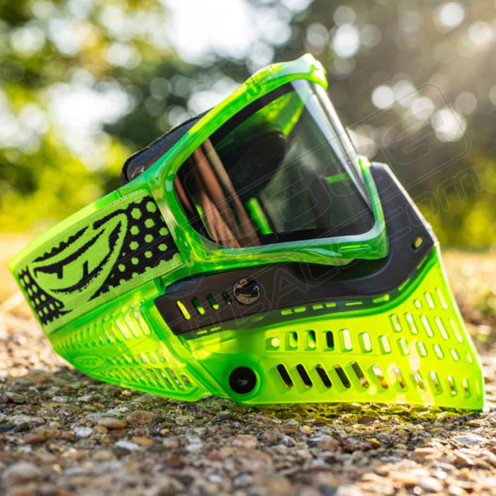 JT Proflex Paintball Mask - Lucky 15 - Ice Lime