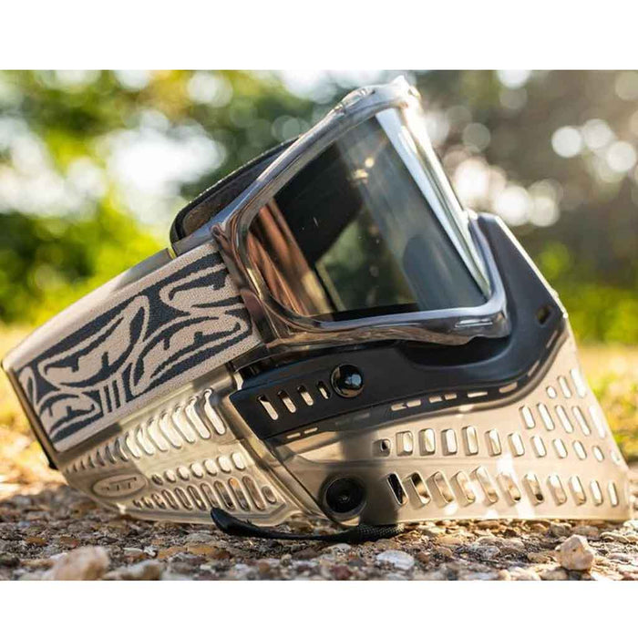 JT Proflex Paintball Mask - Ice Series Stratus Smoke W/ Chrome Lens